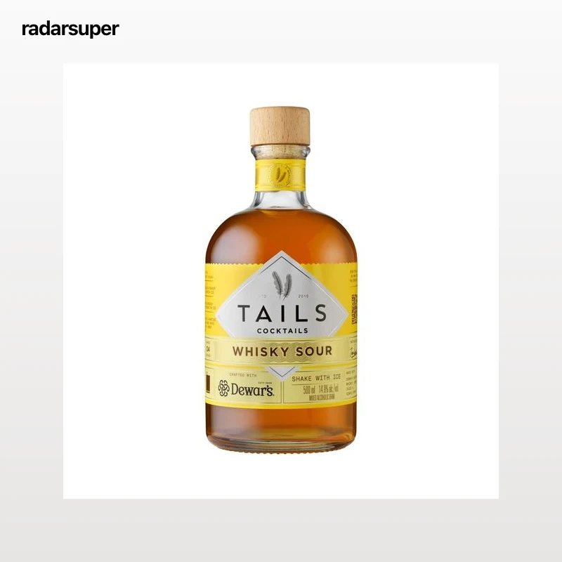 TAILS Cocktail elaborado con wishiky escoces Dewar´s TAILS botella de 50 cl.