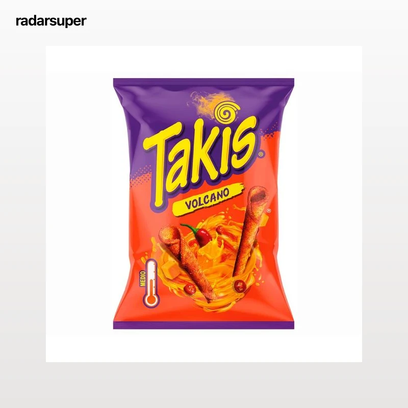 TAKIS Rollitos de maíz crujientes de queso picante 130 g.