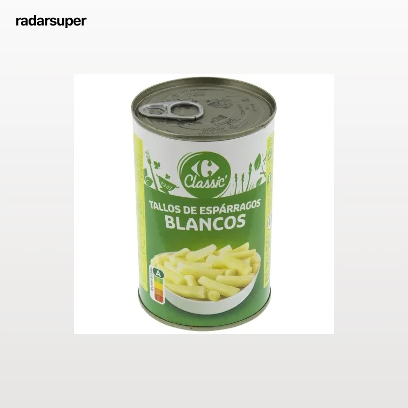 Tallos de espárragos blancos Classic Carrefour 250 g.