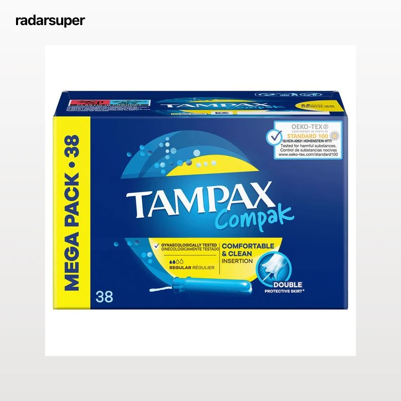 Tampón con aplicador Tampax Compak 38 uds regular