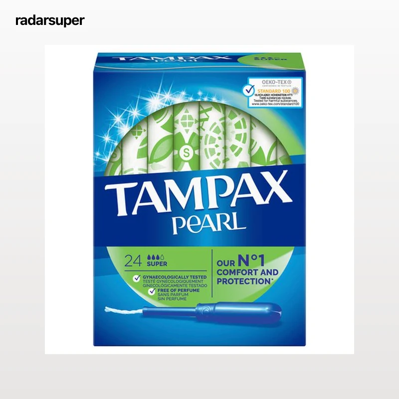 Tampón con aplicador Tampax Pearl 24 uds super