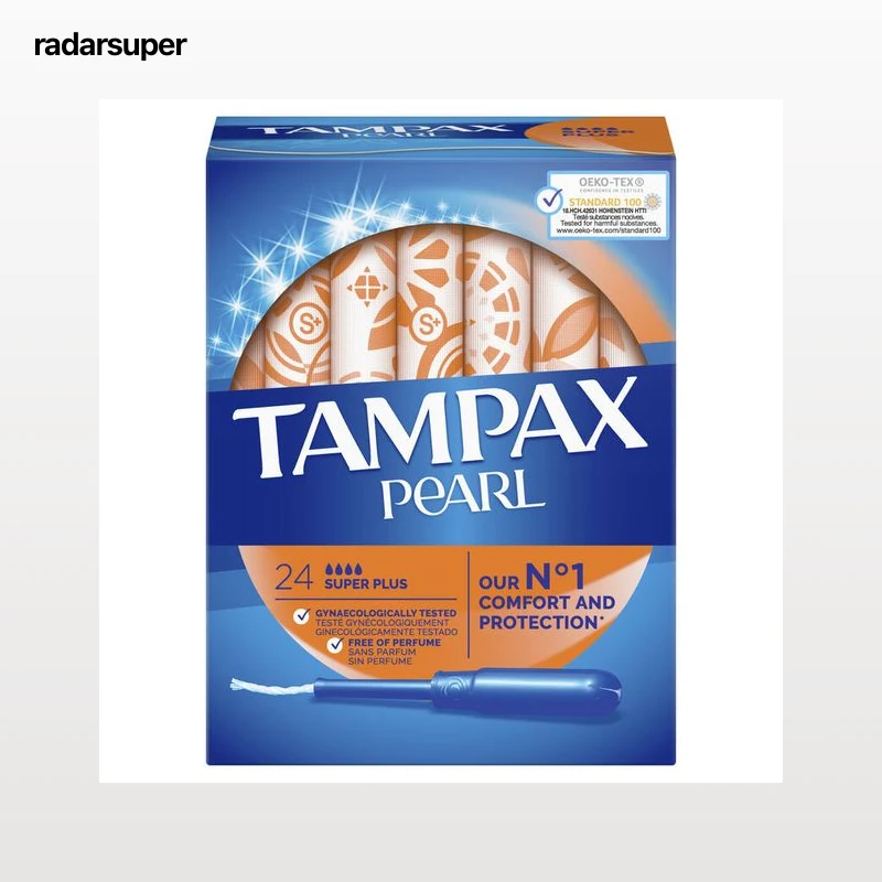 Tampón con aplicador Tampax Pearl 24 uds super plus