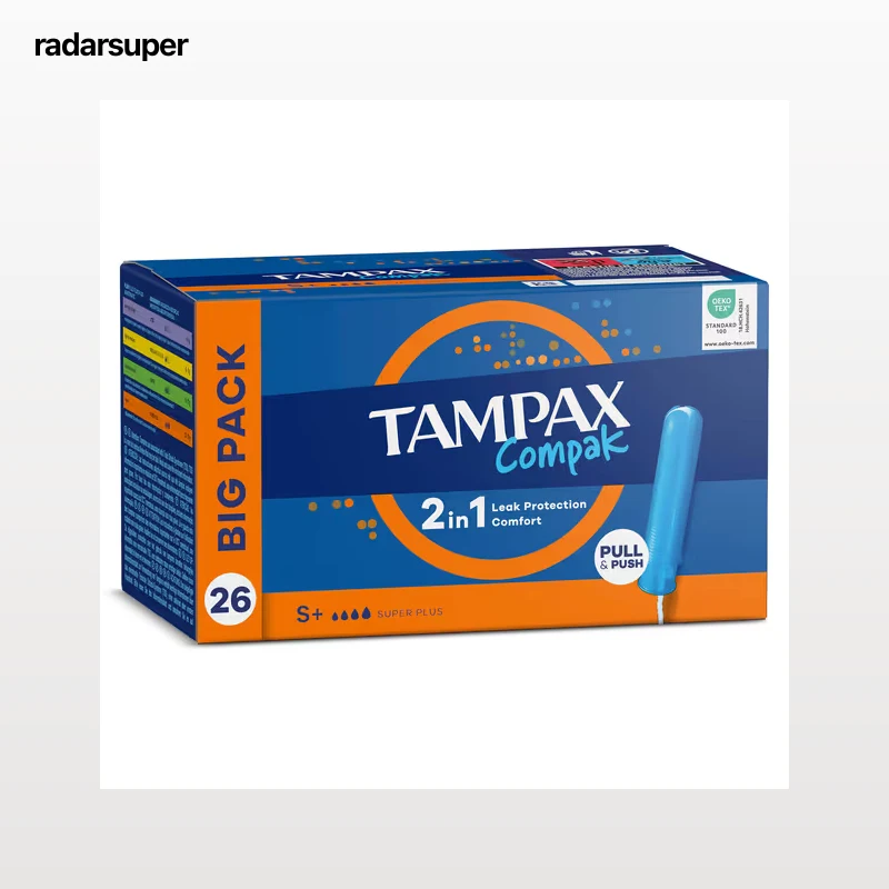 Tampón compak super plus Tampax 26 unidades