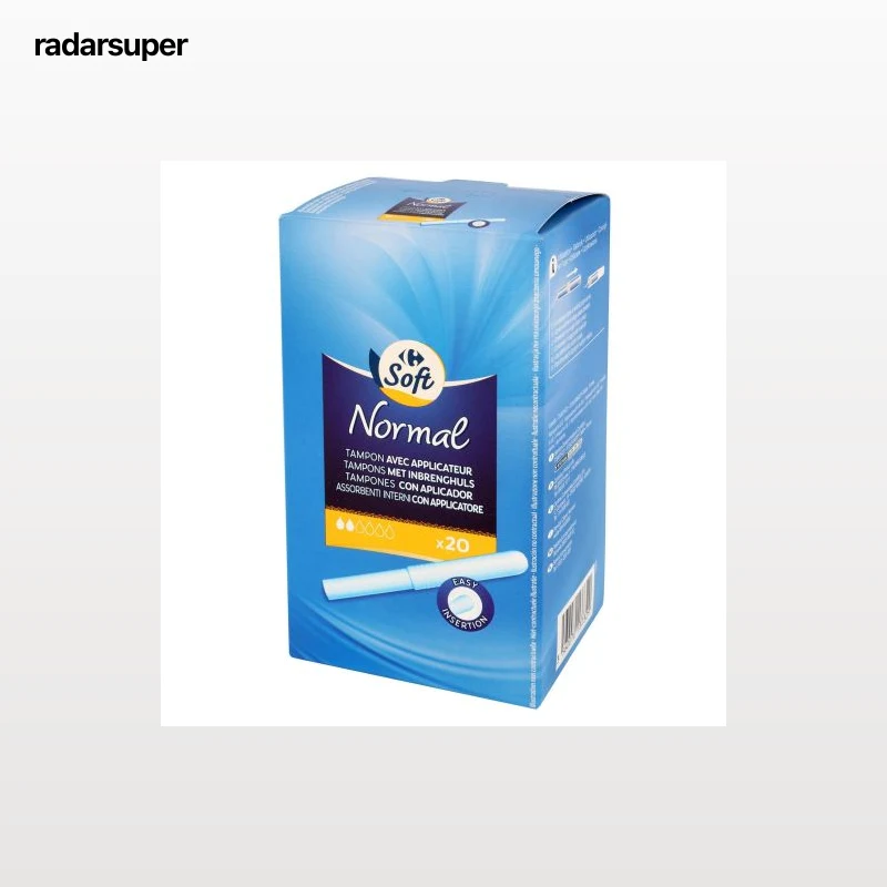Tampones con aplicador normal Carrefour 20 ud.