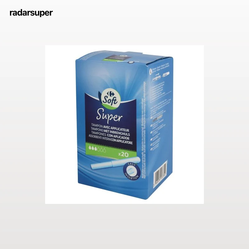Tampones con aplicador super Carrefour 20 ud.