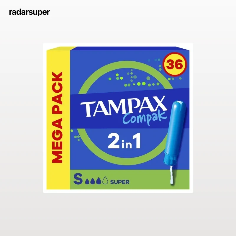 Tampones super Compak Tampax 36 ud.