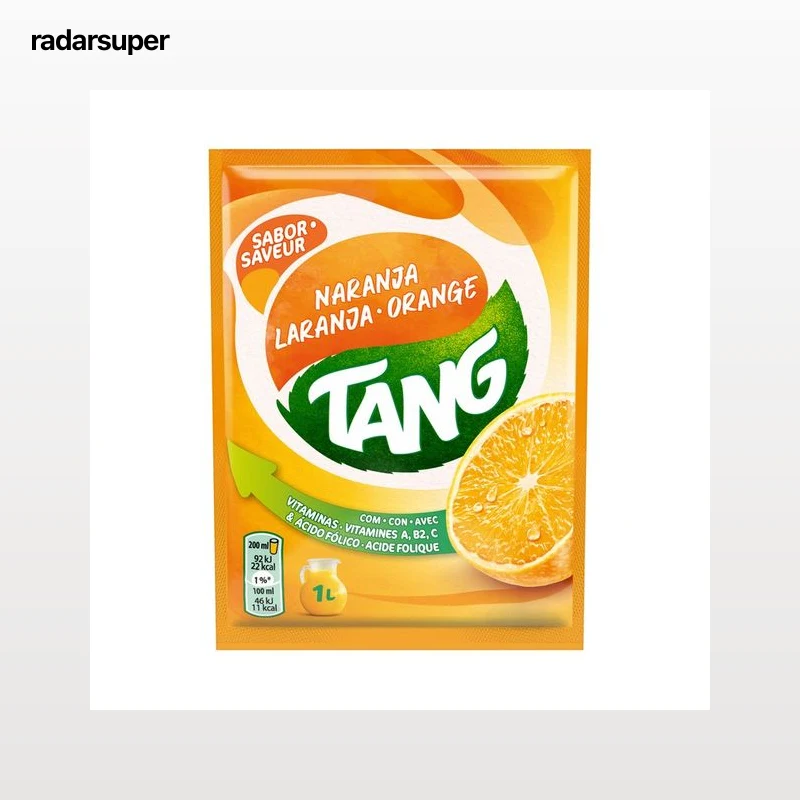 TANG Bebida de concentrado de naranja en polvo sobre 30 g.
