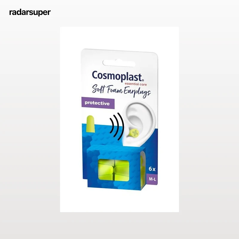 Tapones oidos cosmoplast espuma talla M-L 6 unidades
