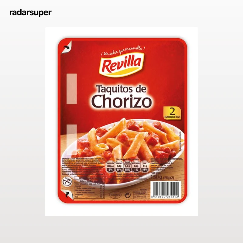 Taquitos de chorizo Revilla pack 2 de 75g