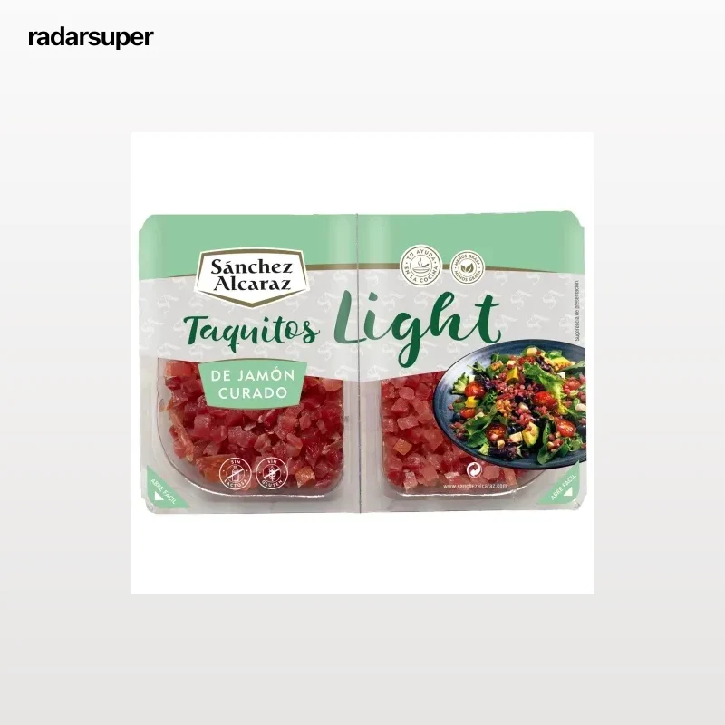Taquitos de Jamón Curado Light Sánchez Alcaraz sin gluten y sin lactosa 100 g