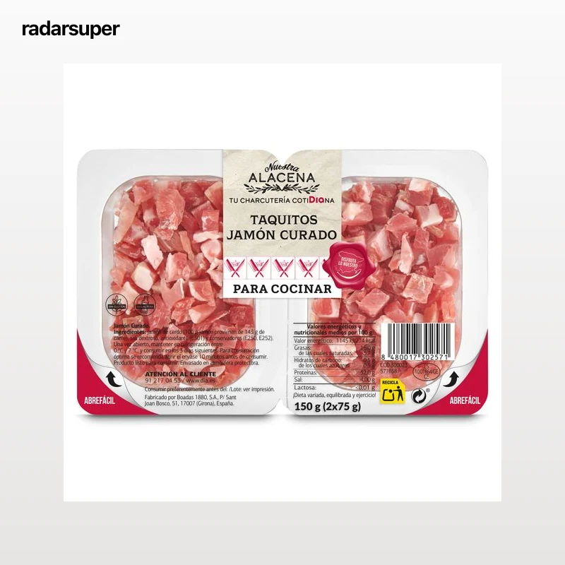 Taquitos de jamón curado Dia Nuestra Alacena 2 x 75 g