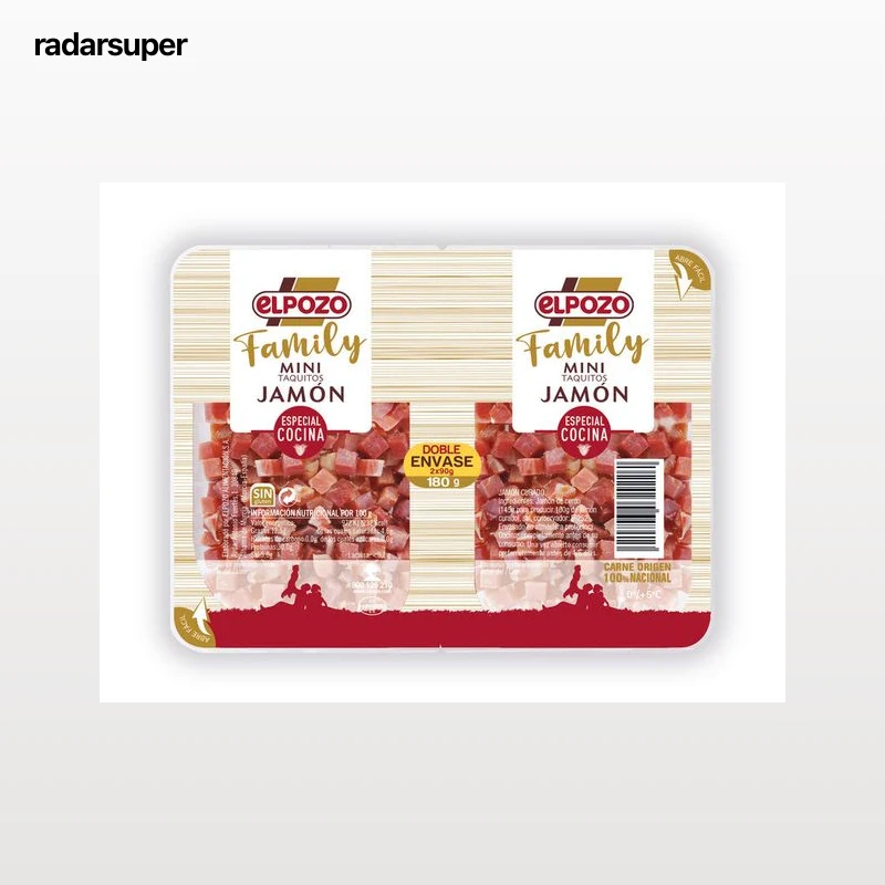 Taquitos de jamón curado mini especial cocina EL POZO 2 x 90 g