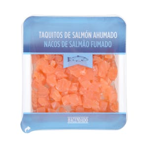 Taquitos de salmón ahumado