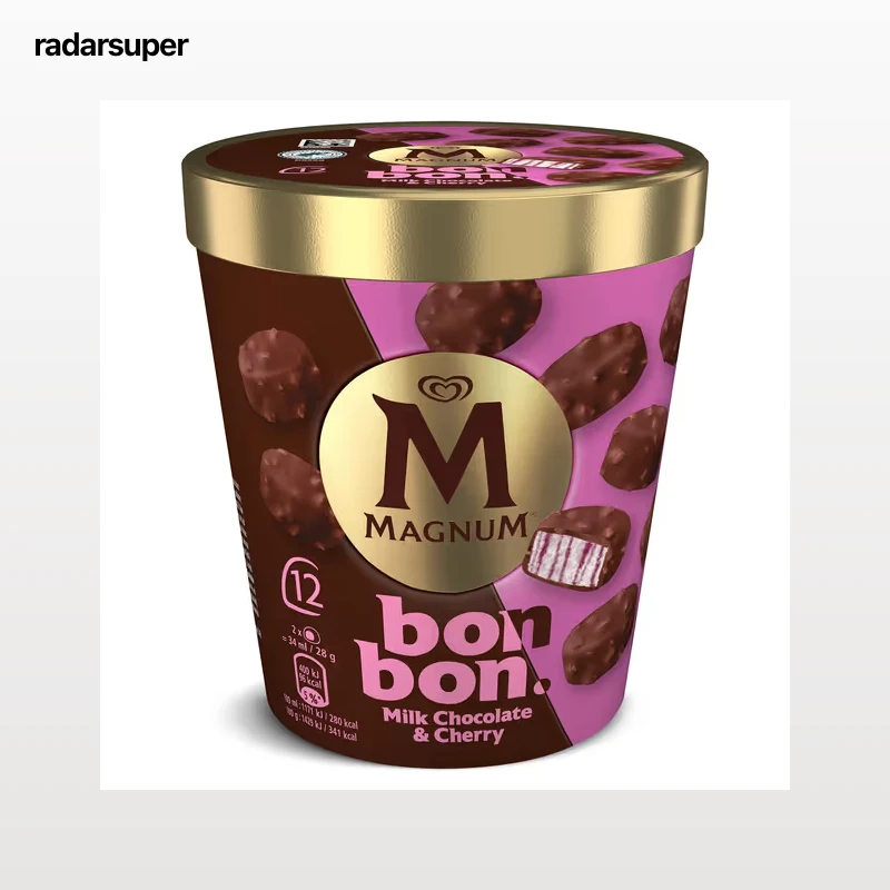 Tarrina Magnum bon bon cherry 12 unidades 168 g