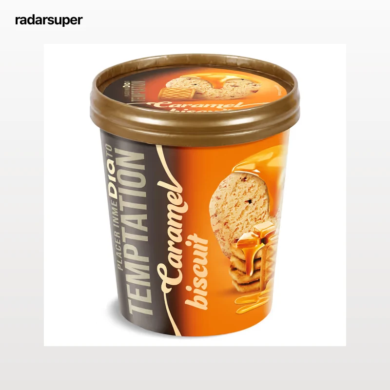Tarrina de helado caramel biscuit Dia Temptation 350 g