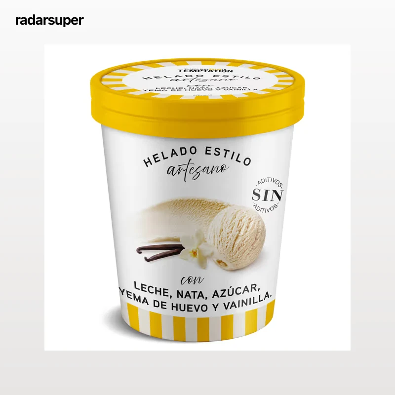 Tarrina de helado estilo Artesano de vainilla Dia Temptation 400 g