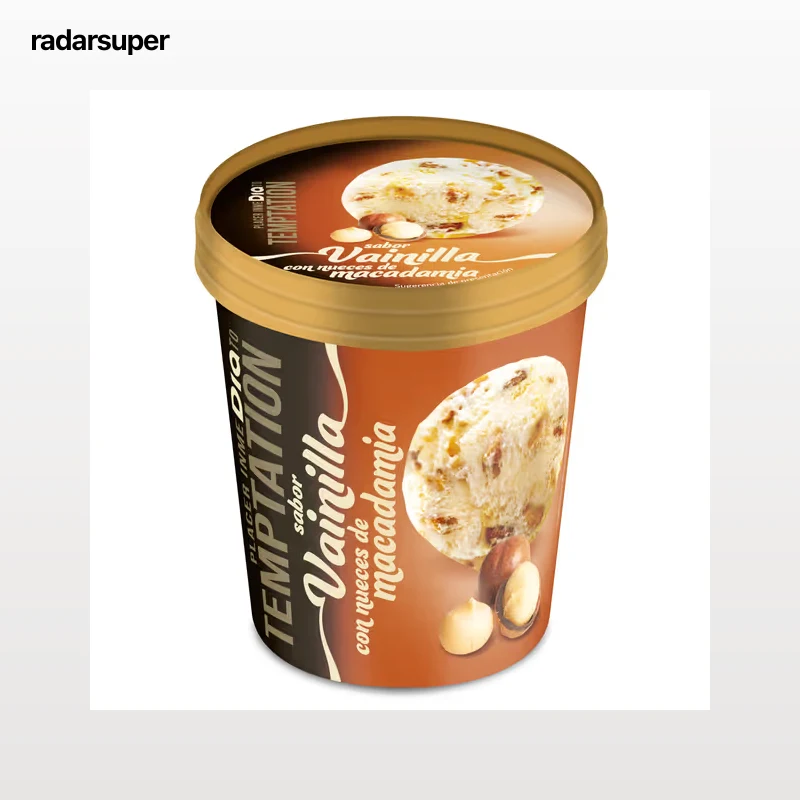 Tarrina de vainilla con nueces de macadamia Dia Temptation 350 g