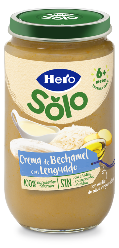 Tarro Hero Solo lenguado bechamel desde 8 meses 235g