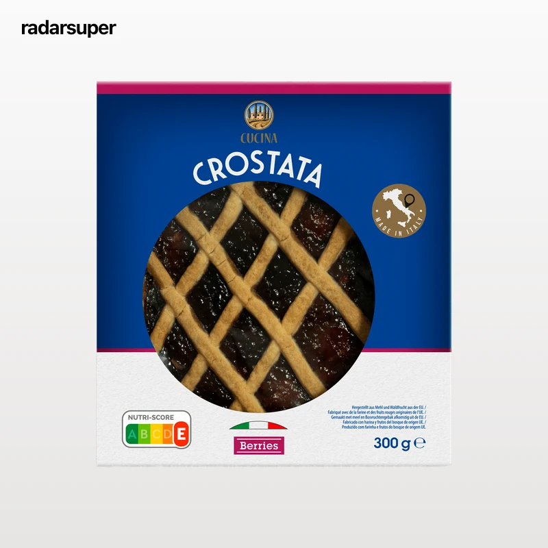 Tarta crostata de frutos del bosque