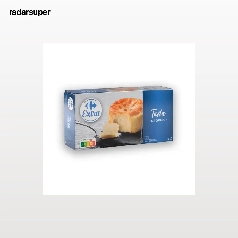 Tarta de queso Carrefour Extra pack de 2 unidades de 100 g.