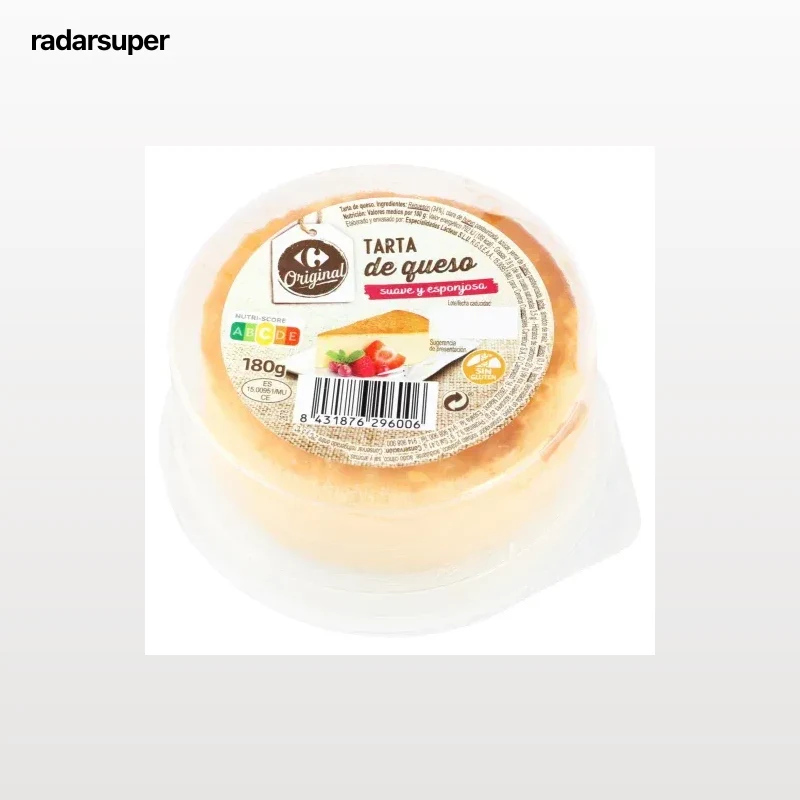 Tarta de queso Carrefour Original sin gluten 180 g.