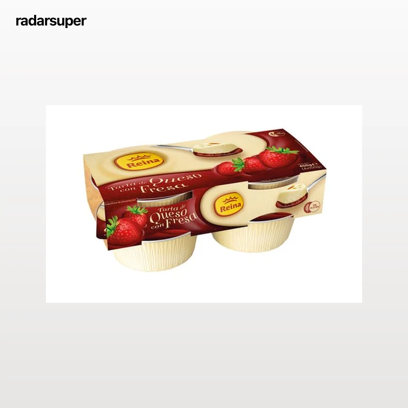 Tarta de queso Reina pack 4 con mermelada de fresa