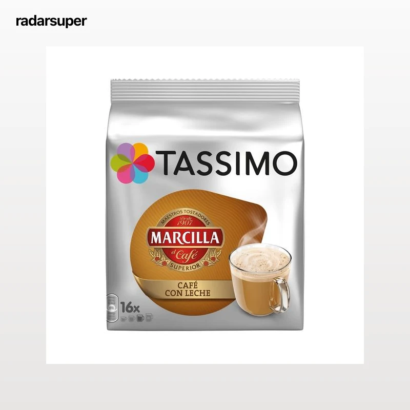 TASSIMIO MARCILLA Café en cápsulas con leche 16 uds.