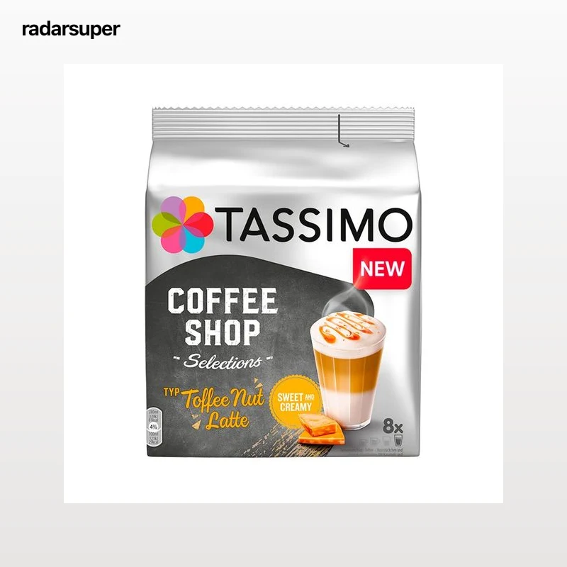 TASSIMO Café en cápsulas espresso toffeenut latte 8 uds.