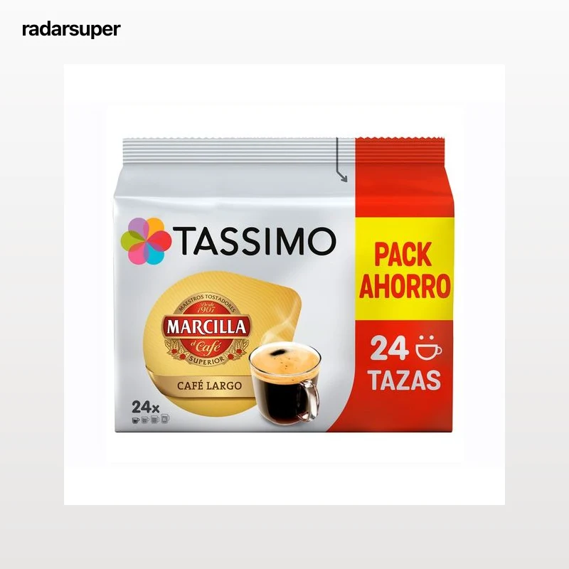 TASSIMO Café cápsulas marcilla largo 24 uds 199 gr.