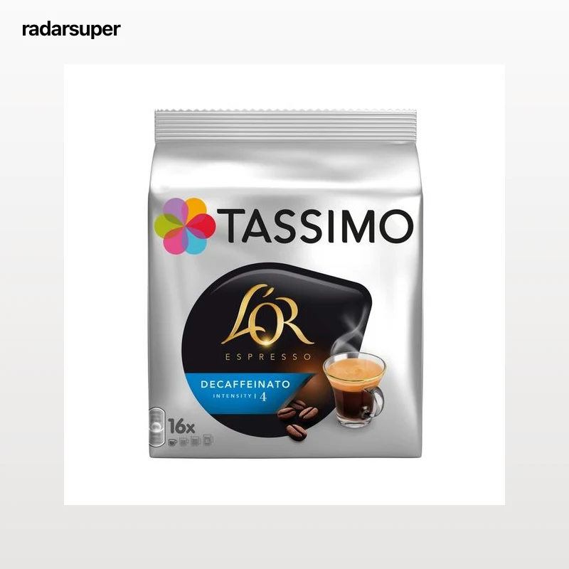 TASSIMO L"OR Café en cápsulas espresso descafeinado, 16 uds