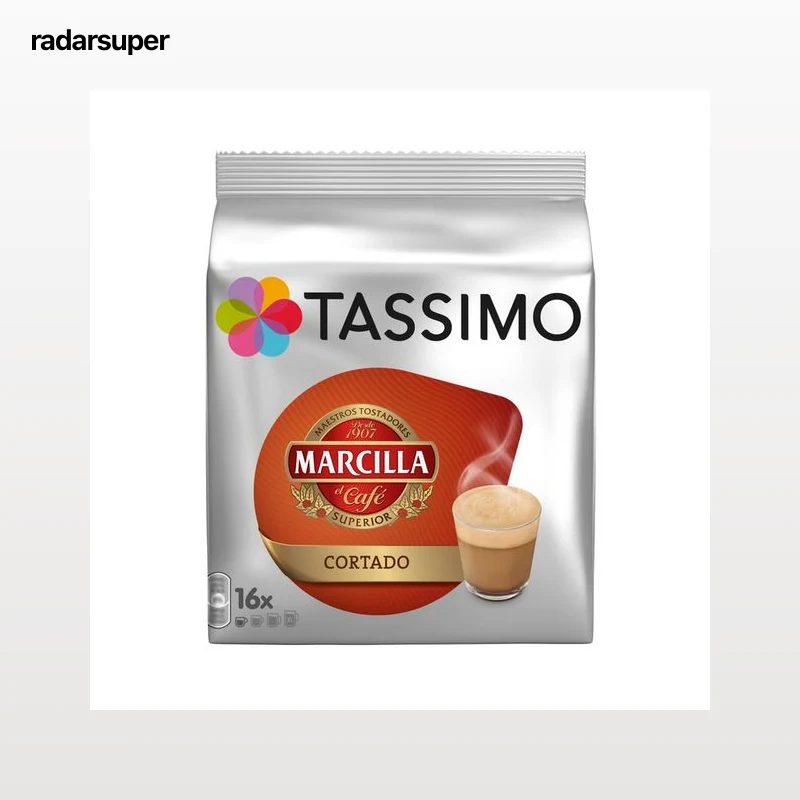 TASSIMO MARCILLA Café en cápsulas cortado cremoso 16 uds..