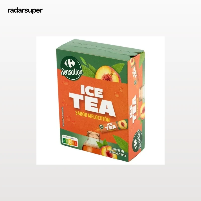 Té de melocotón en sticks Carrefour Sensation 12 ud.