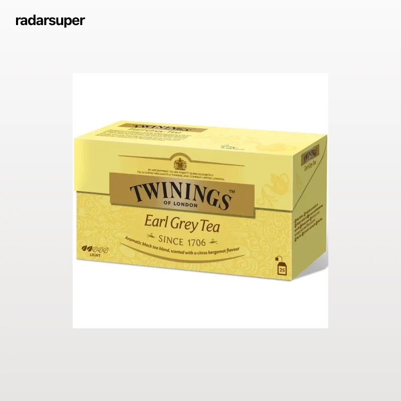 Té negro en bolsitas Earl Grey Tea Twinings 25 ud.