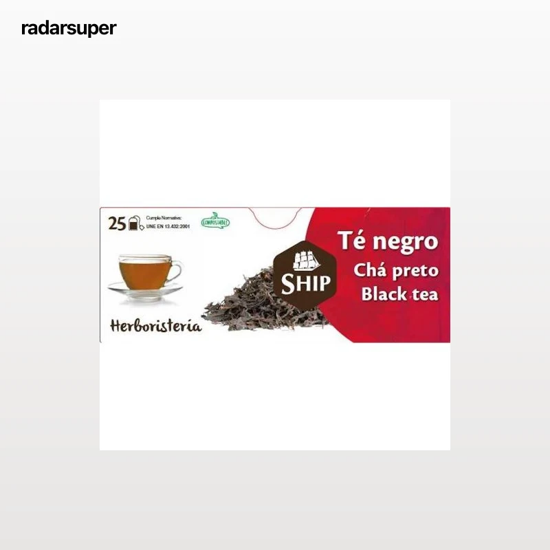 Té negro en bolsitas Ship 25 ud.
