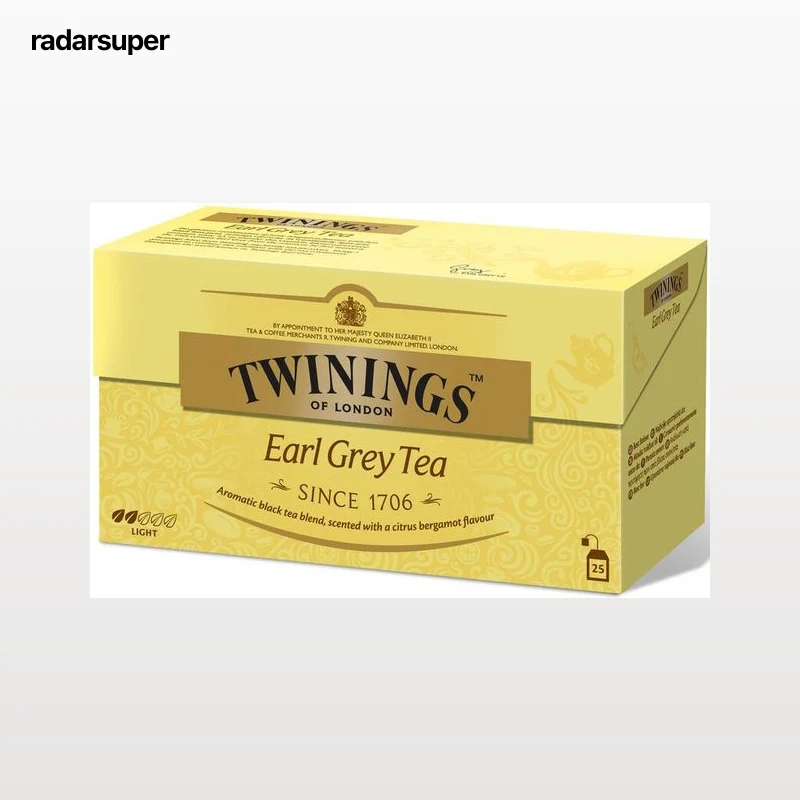 Té negro Twinings 25u earl grey