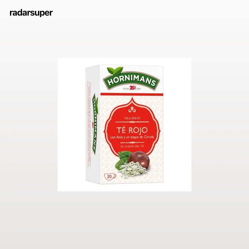 Té rojo con anís y ciruela en bolsitas Hornimans 20 ud.