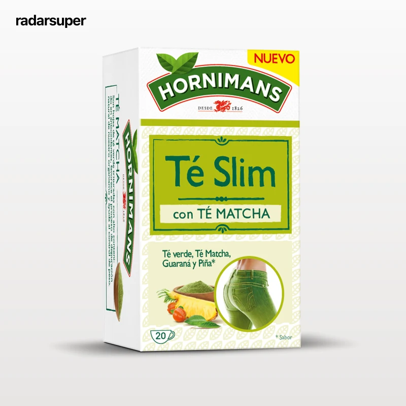 Té silueta té matcha té verde guaraná Hornimans 20u