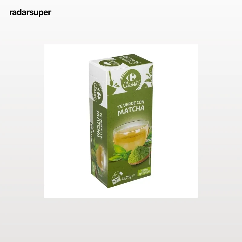Té verde con matcha en bolsitas Carrefour Classic 25 ud.