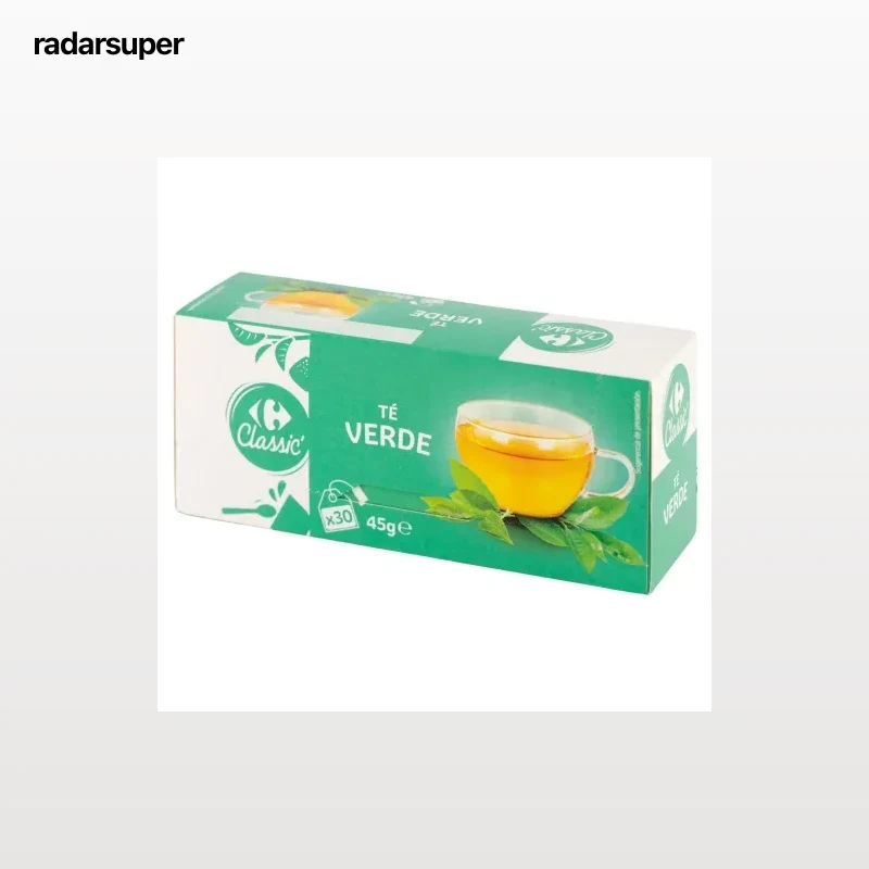 Té verde en bolsitas Carrefour Classic 30 ud.