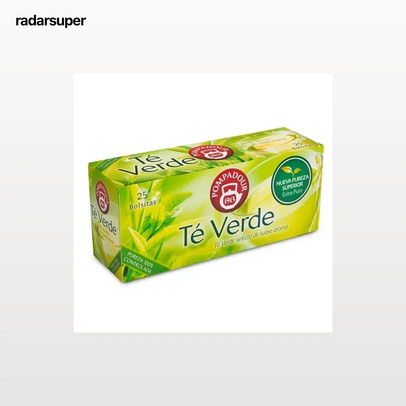 Té verde en bolsitas Pompadour 25 ud.