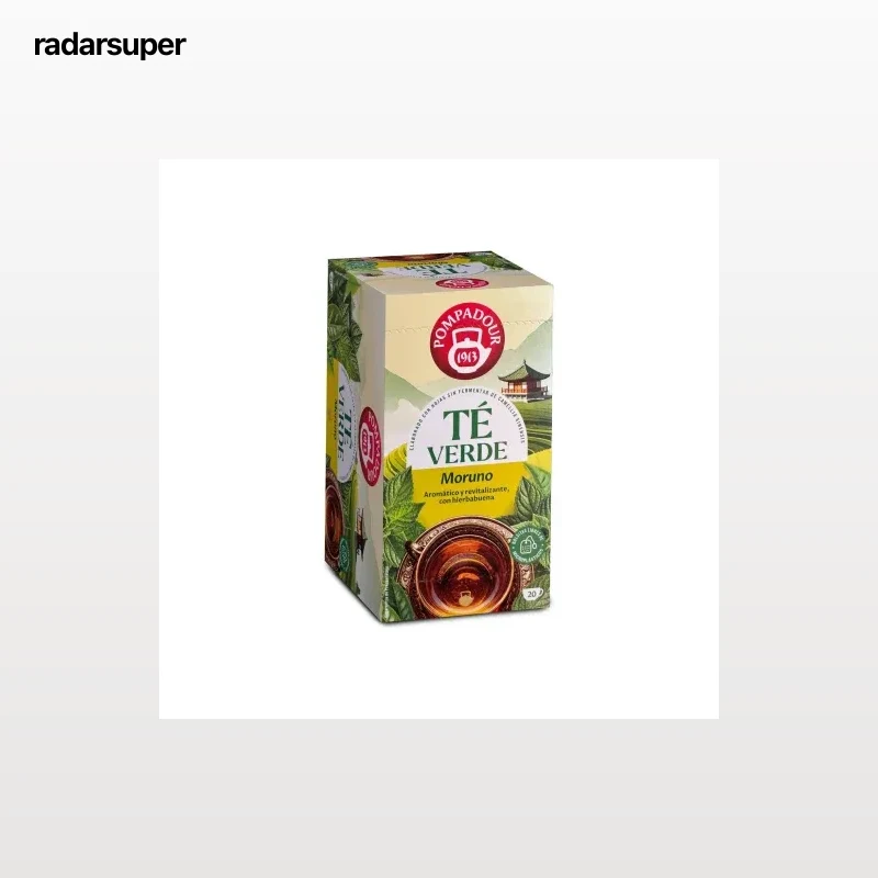 Té verde moruno en bolsitas Pompadour 20 ud.
