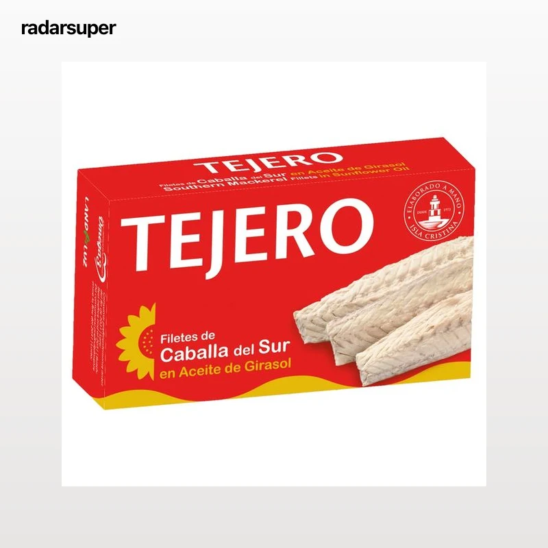 TEJERO Caballa del sur en aceite de girasol en filetes 78 g