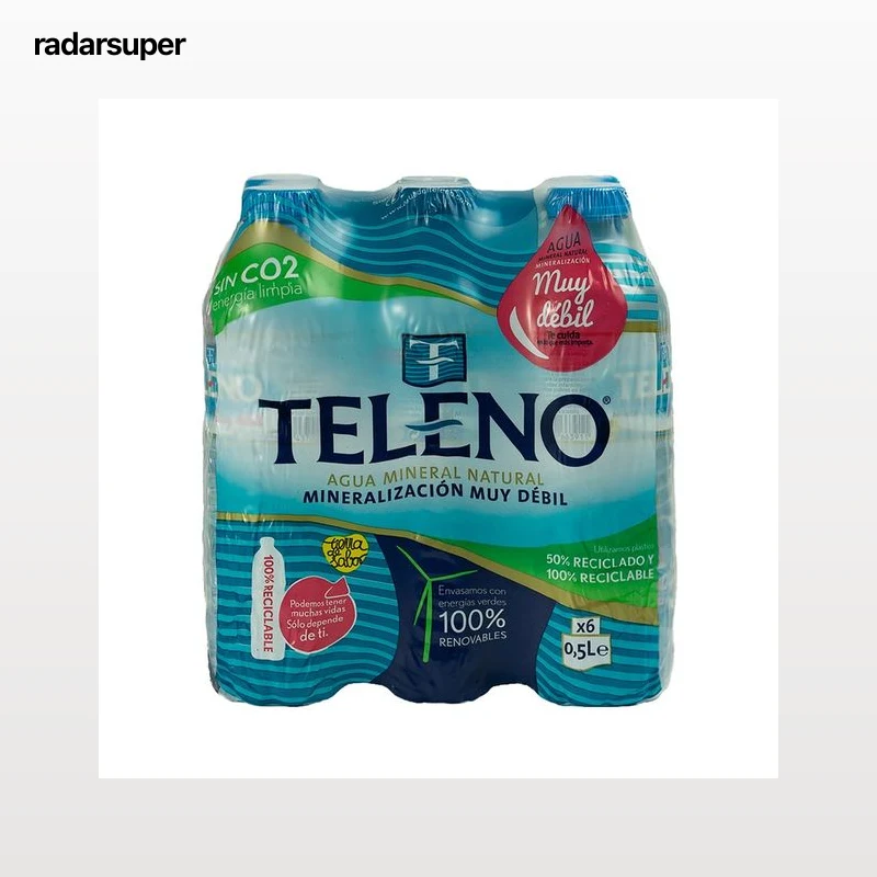 TELENO Agua mineral pack 6 uds. x 50 cl.