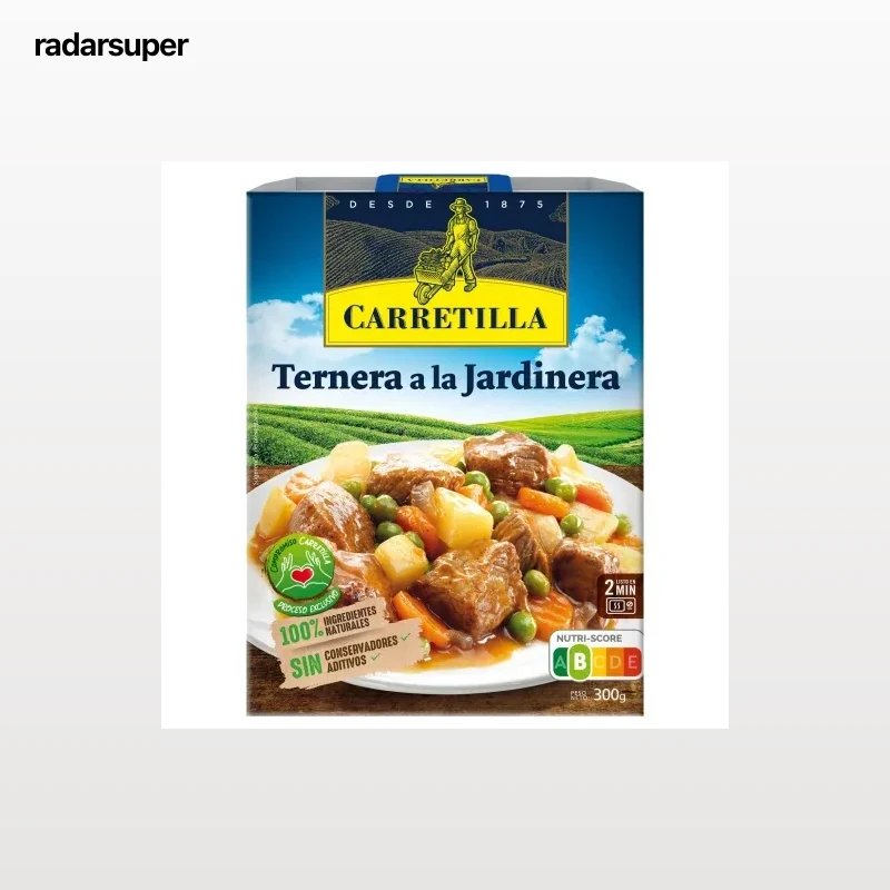 Ternera a la jardinera Carretilla 300 g.