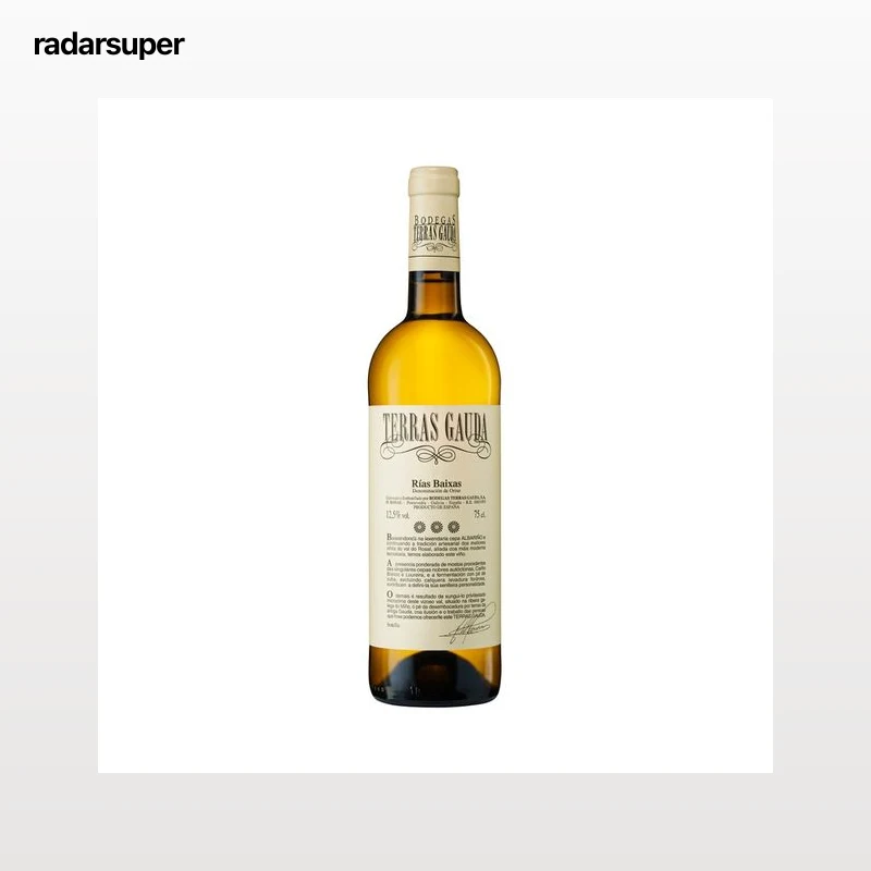 TERRAS GAUDA  Vino  blanco con D.O. Rías Baixas botella 75 cl.