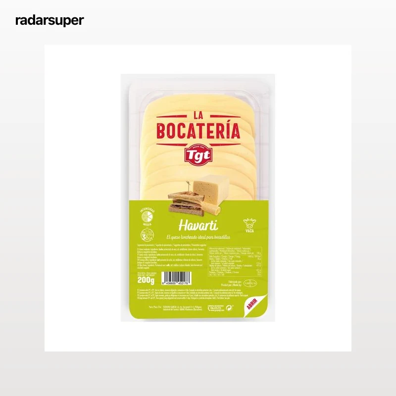 TGT La Bocatería Queso lonchas havarti 200 g.