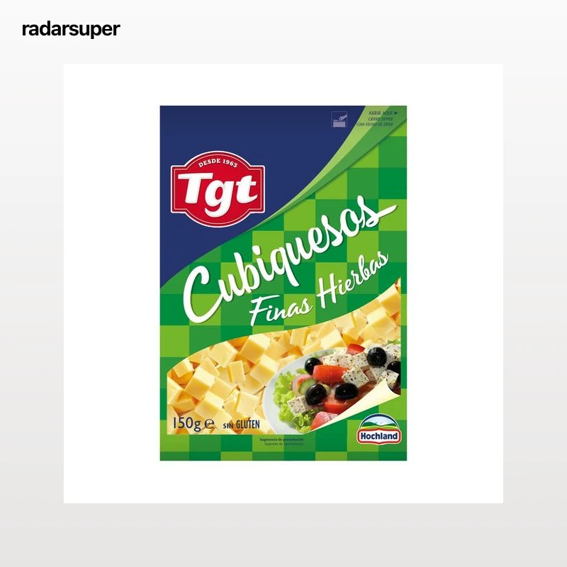 TGT Queso para ensalada con finas hierbas TGT CUBIQUESOS 150 g.