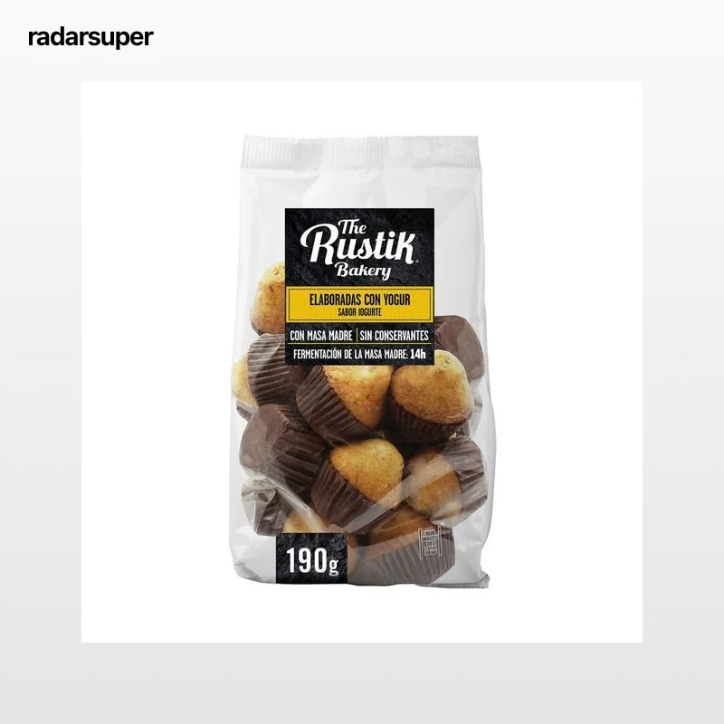 THE RUSTIK BAKERY Magdalenas mini estilo tradicional con yogurt 18 uds 190 g