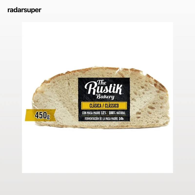 THE RUSTIK BAKERY Pan de hogaza (masa madre) con aceite de oliva 450 g.