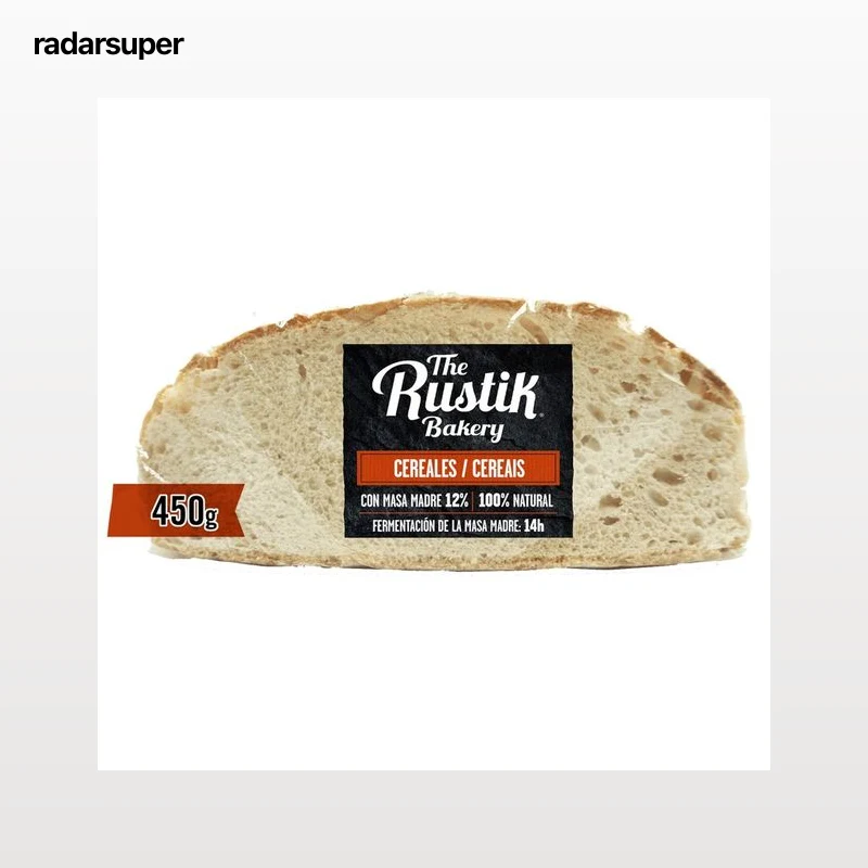 THE RUSTIK BAKERY Pan de hogaza (masa madre) con cereales 450 g.